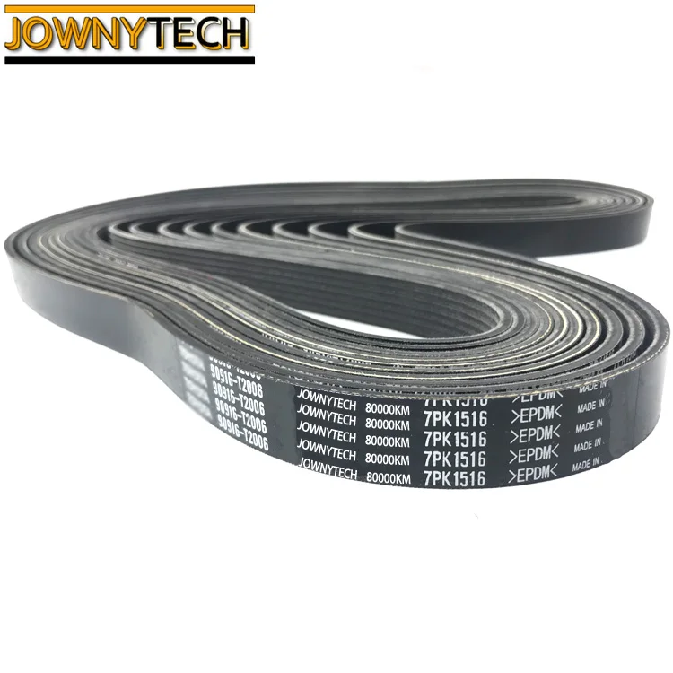 power steering pump belt for MOVANO 11720-ED00C poly v rib belt 7PK1140 belt fan for TIIDA
