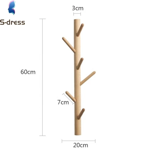 YH HOT SELLING  simple style HANGING CLOTHES RACK for bedroom wholesale standing WOODEN WALL hat RACK