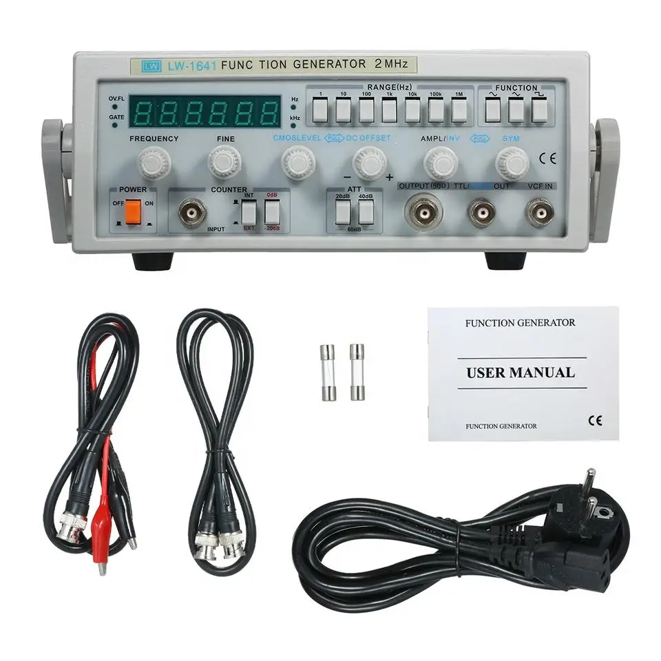 Longwei Factory sales Multi-function LW-1641 Wave Digital Function Signal Generator 0.1Hz-2MHz Frequency