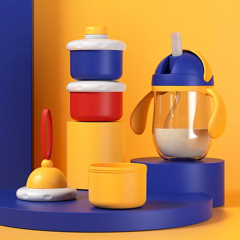 Baby Milk Powder Box Infant Feeding Food Formula Dispenser Container Toddler Snacks Food Mix Portable Storage Container