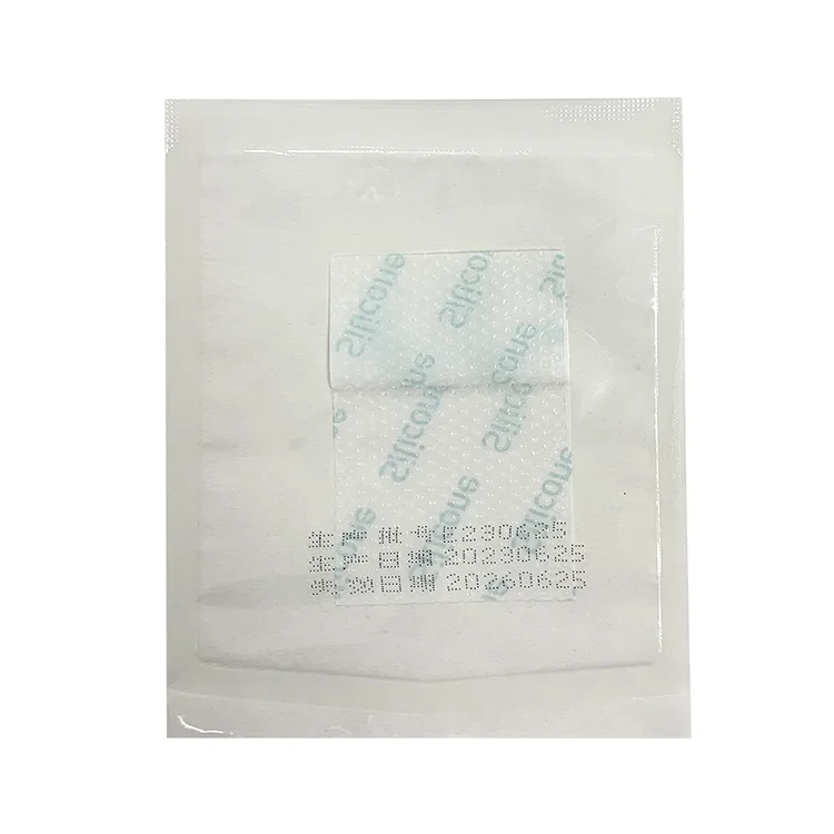 factory customized medical porous silicone gel anti-adhesive foam wound care dressing with border
