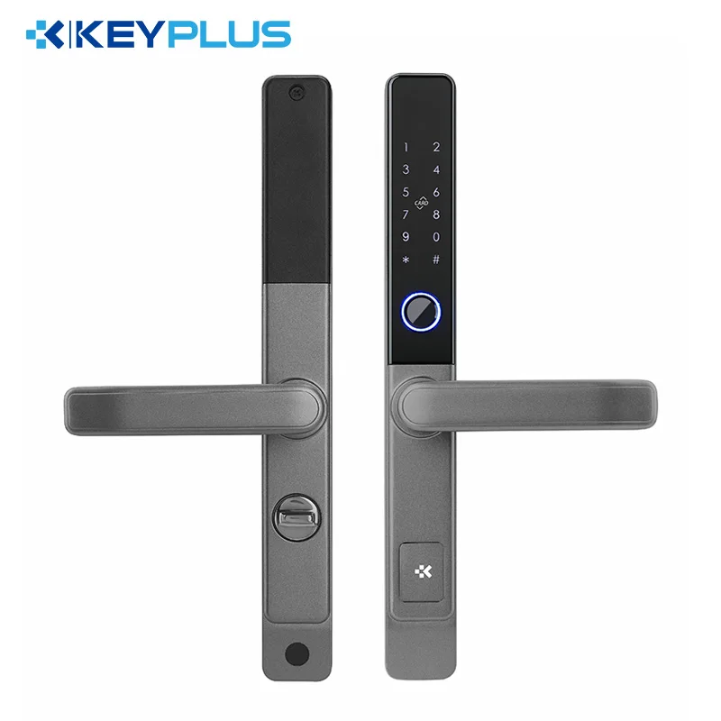 New Released Aluminum Door Lock Slim Designed TT Lock Fingerprint Opening Multiple Colors for Option Smart Door Lock