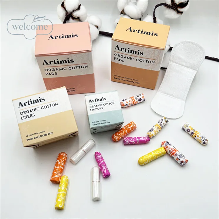 Free shipping items NEW Trending products 2024 wholesale brand name non applicator private label organic cotton tampons