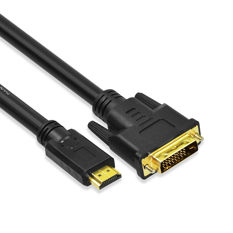 High Speed HDMI TO DVI Cable with Ethernet Support 4K 60hz 30hz 2160P Hd 2.0Cable for HDTV Projector pvc Gold plated