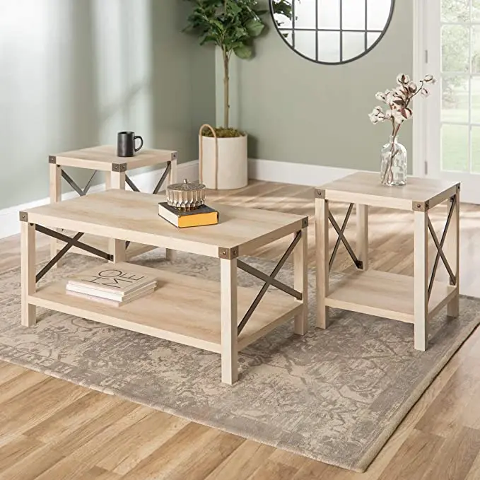 Modern Design With Storage Shelf Living Room Coffee Table