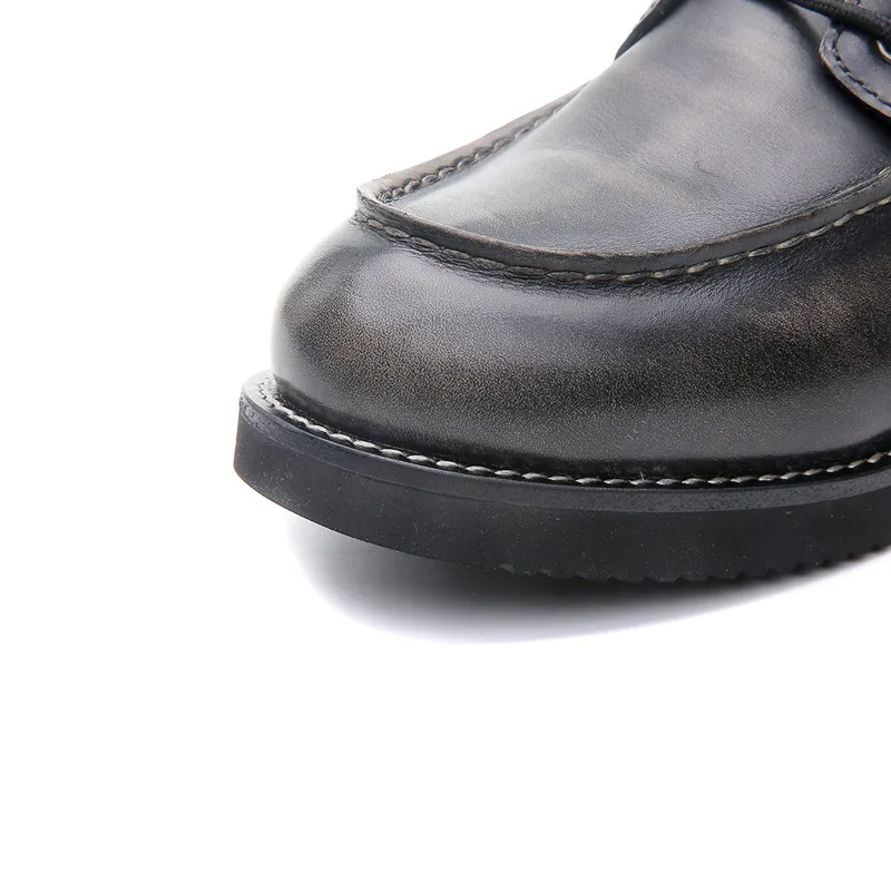 ARCX Leather Zipper Black Safety Tactical Combat Shoes Desert  Military Boots for Men