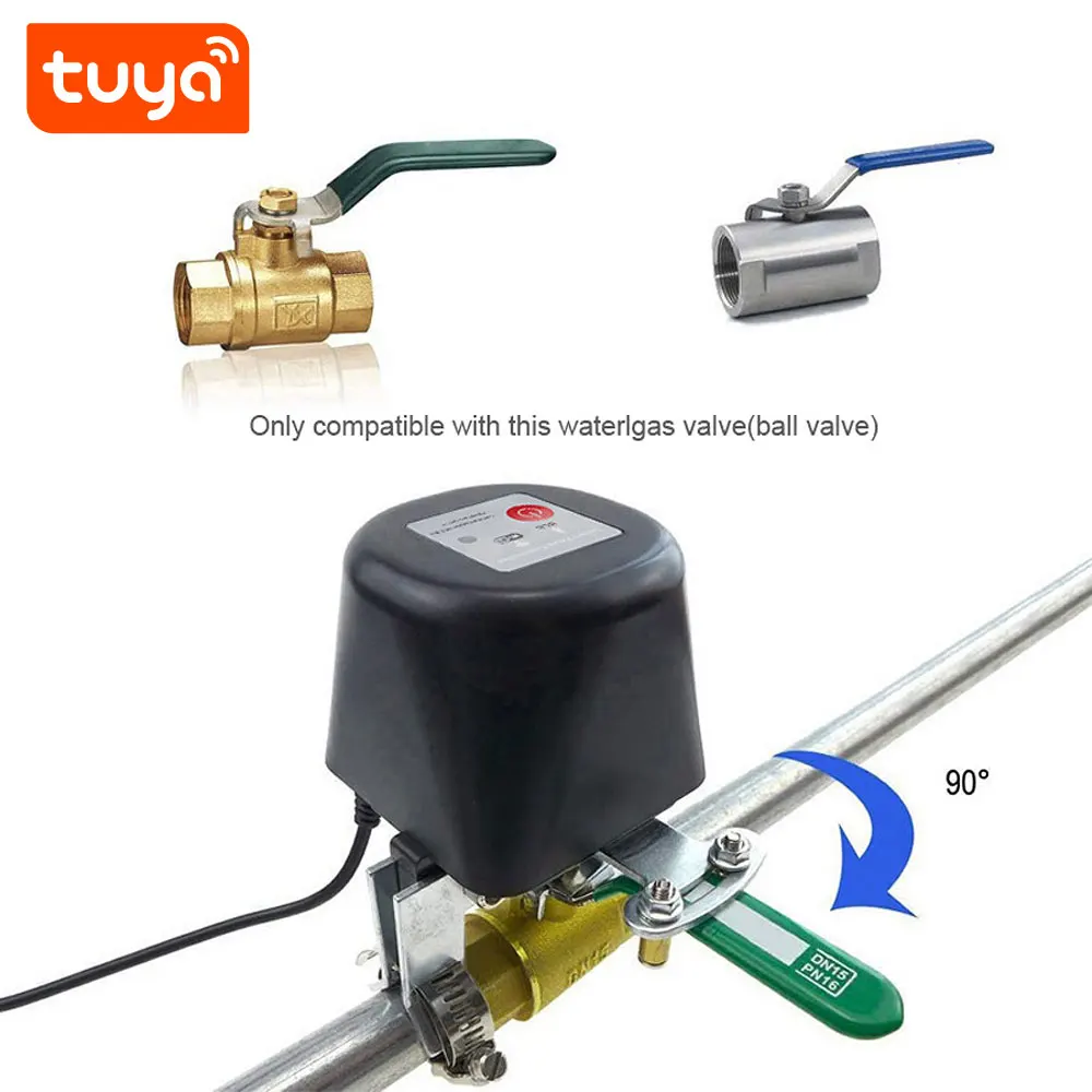 New Coming Tuya WiFi Smart Manipulator Valve Use To Scenario With Water Sensor / Gas Sensor PST-FM400