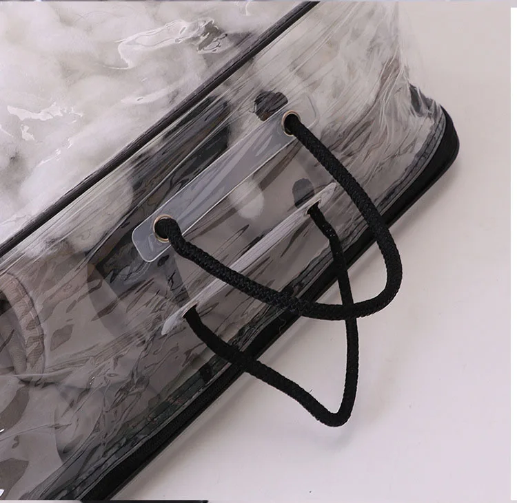 
Factory custom PVC bedding bag Durable Transparent pvc bag for bedsheets packing pvc zipper quilt bag 
