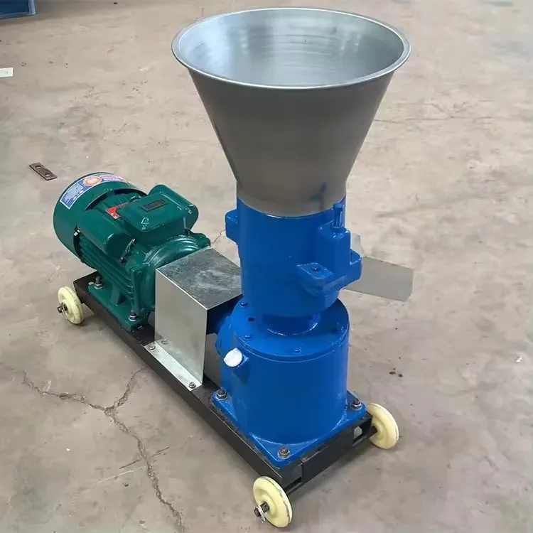 Small household wood pellet machine/rice husk biomass energy pellet processing equipment