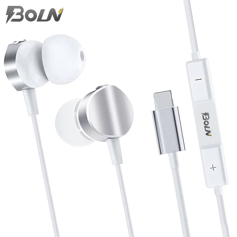 wholesale low price mobile in-ear earphone 120cm high quality wired metal customized logo earphone with mic