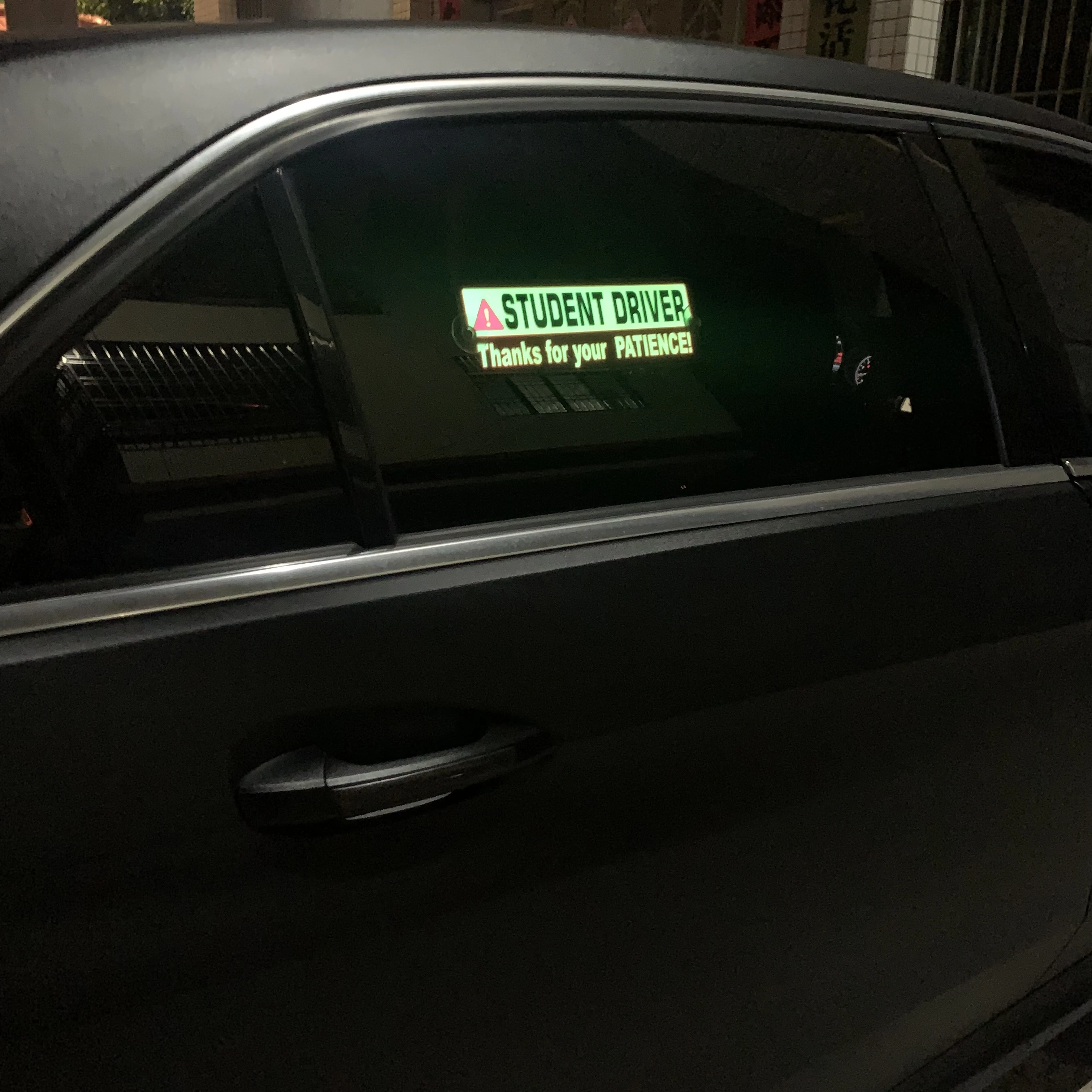 High quality LED Signs with Bright LED Lights for Car, Removable, USB Rechargeable Light Logo Signs for Window