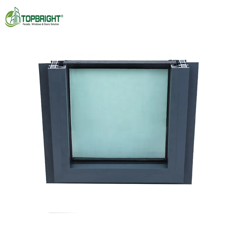 Commercial sound proof doubl glaze basement windows climate control PTAC glass windows system