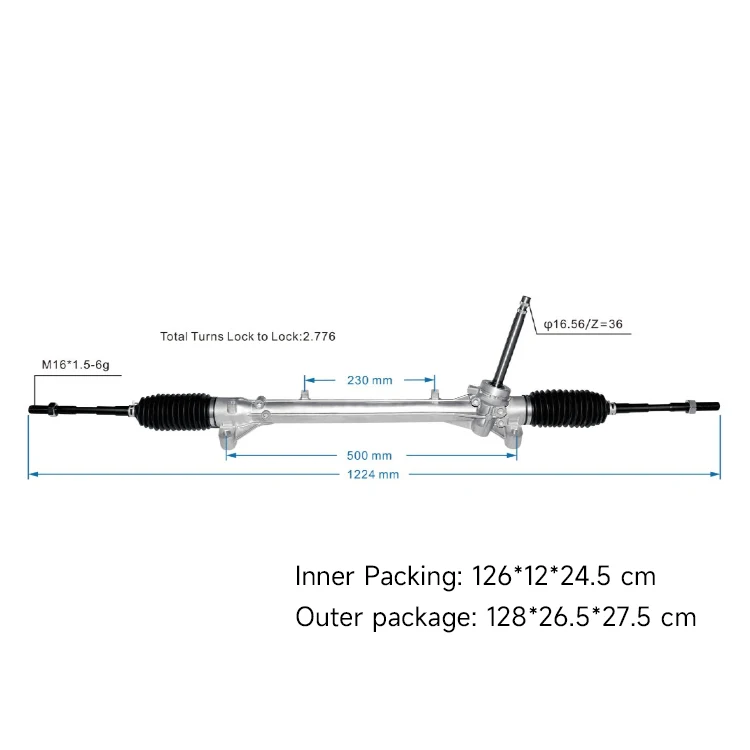 Factory Price Hydraulic Car Steer Gears Box Pinion Auto Power Steering Rack For Hyundai Celesta 56500-J4000
