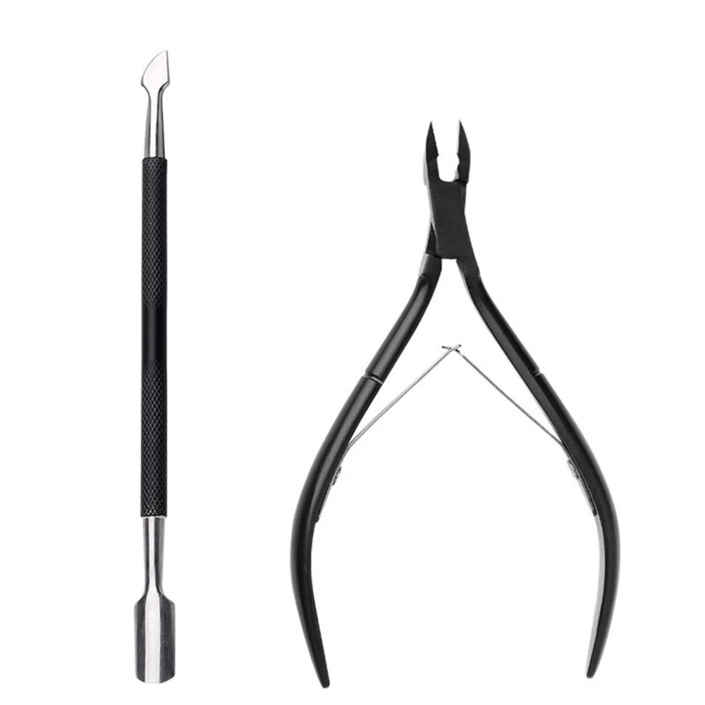 Best Seller 3pcs Stainless Steel Nail Nippers Cuticle Nippers And Pusher Nail Set