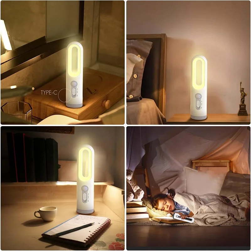 Rechargeable Night Light Motion Sensor Portable Night Light Flashlight LED with Motion Sensor Night Light for adult and Kids Nig