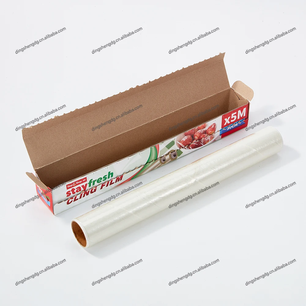 Self-adhesive Keep Fresh film PE Plastic Stretch Film Wrapping Supplier High Quality Customized Disposable Food Plastic Wrapper