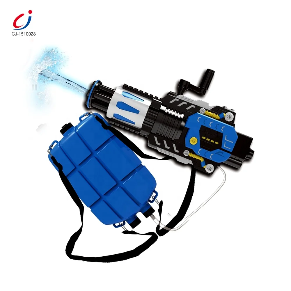 Gun backpack outdoor shooting summer toys kids playing jet water cannon toy