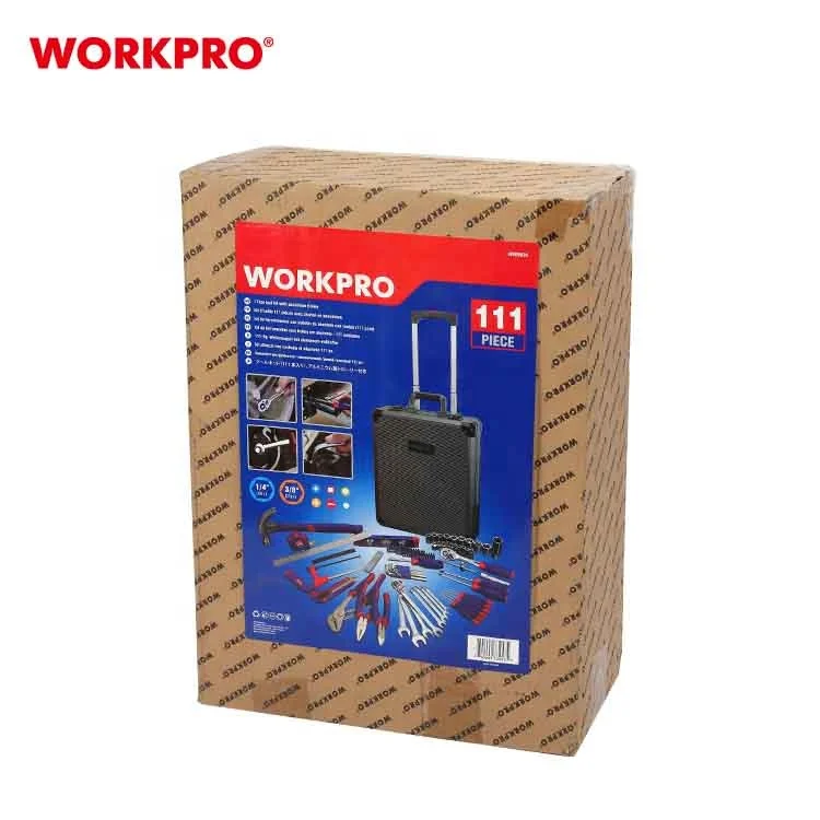  Набор инструментов WORKPRO 111PC с алюминиевой