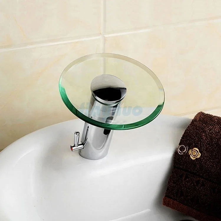 Auto Water Faucet Tap Automatic Glass Waterfall Taps