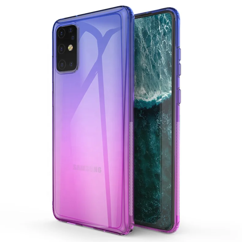 Мягкий ТПУ гибкий Радужный блестящий чехол для Samsung Galaxy S20 чехол для телефона 2020