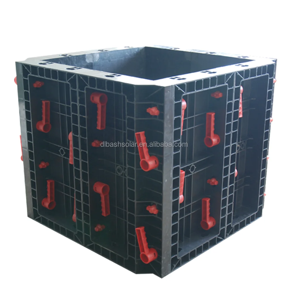 reusable plastic formwork panel for wall