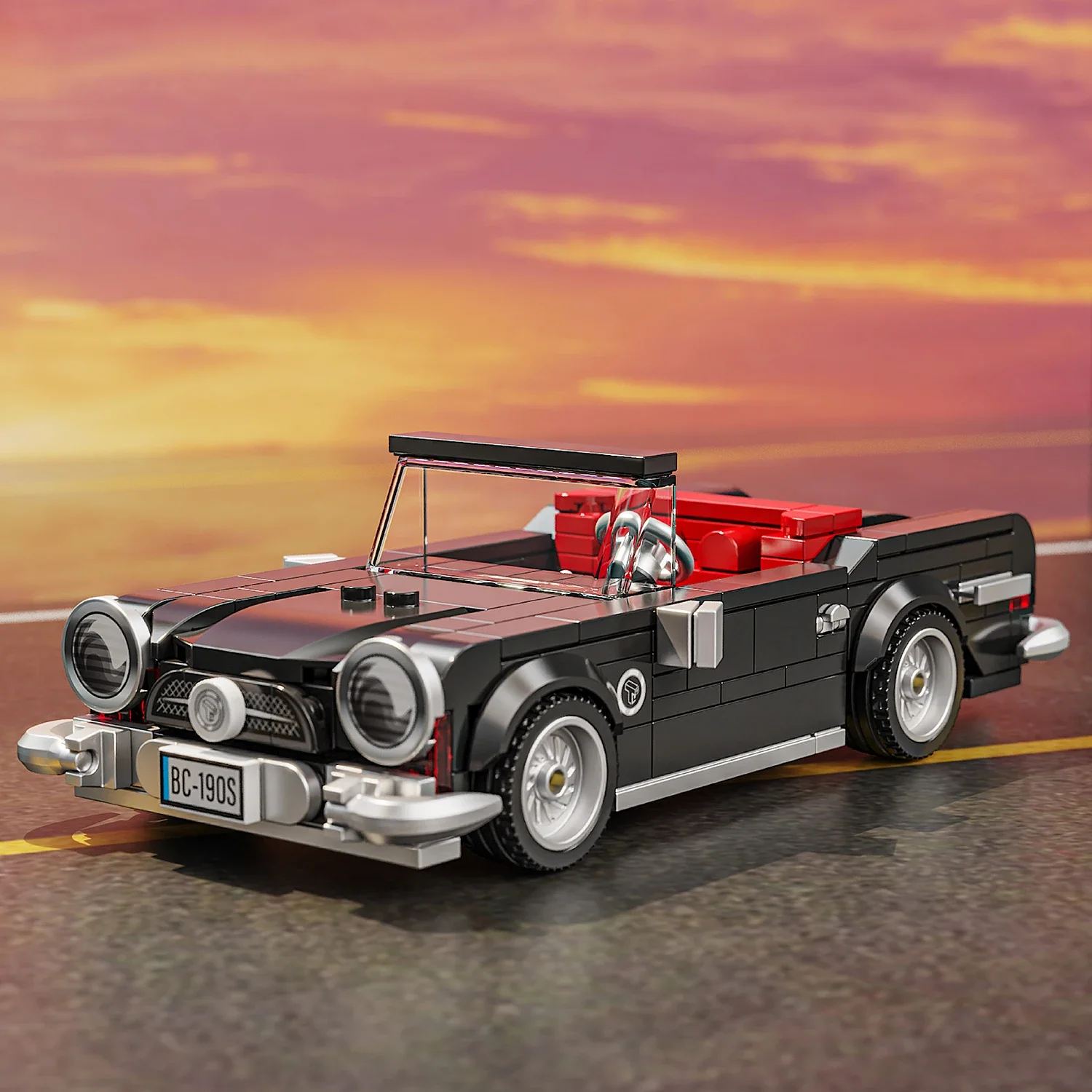 300pcs+ Technical Car City Speed Champion MOC Vehicle Building Blocks Small Scale Educational Toy Model  Carro Rennau Voiture