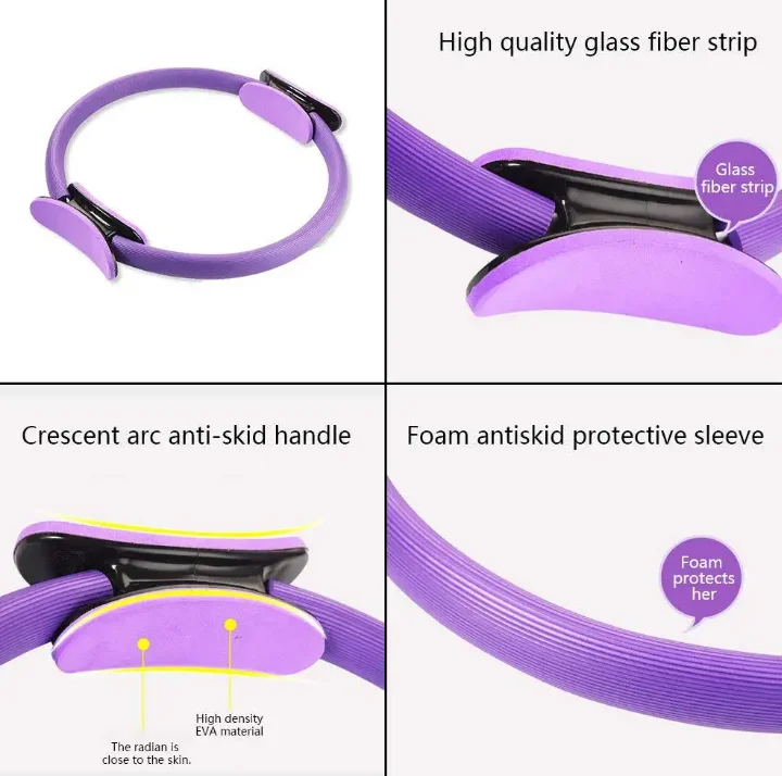 CHENGMO SPORTS Factory Price Premium Unbreakable Yoga & Pilates Ring Pilates Fitness Magic Circle 38CM Custom Stretching Ring