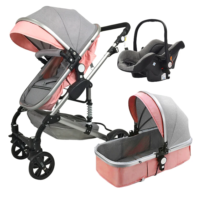 Cheap Price Baby Car Seat Carriage 3 in 1 Multi-Functional Buy Baby Stroller With Baby Carry Basket
