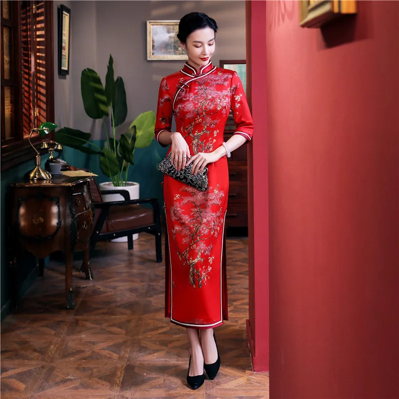 Традиционная китайская одежда qipao традиционный костюм для девочек Ципао классическое старое модное