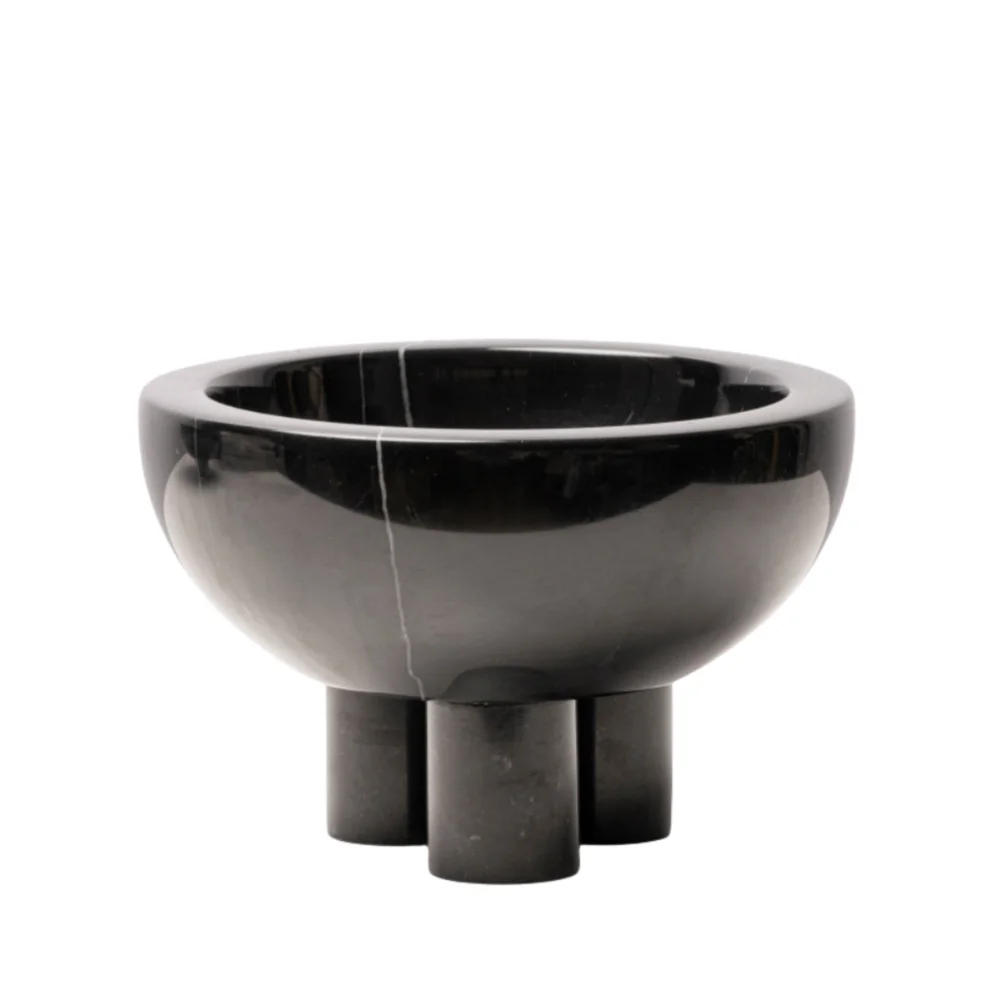 NANWEI домашний декор черный мраморный высокий лоток для хранения фруктов с тремя ножками