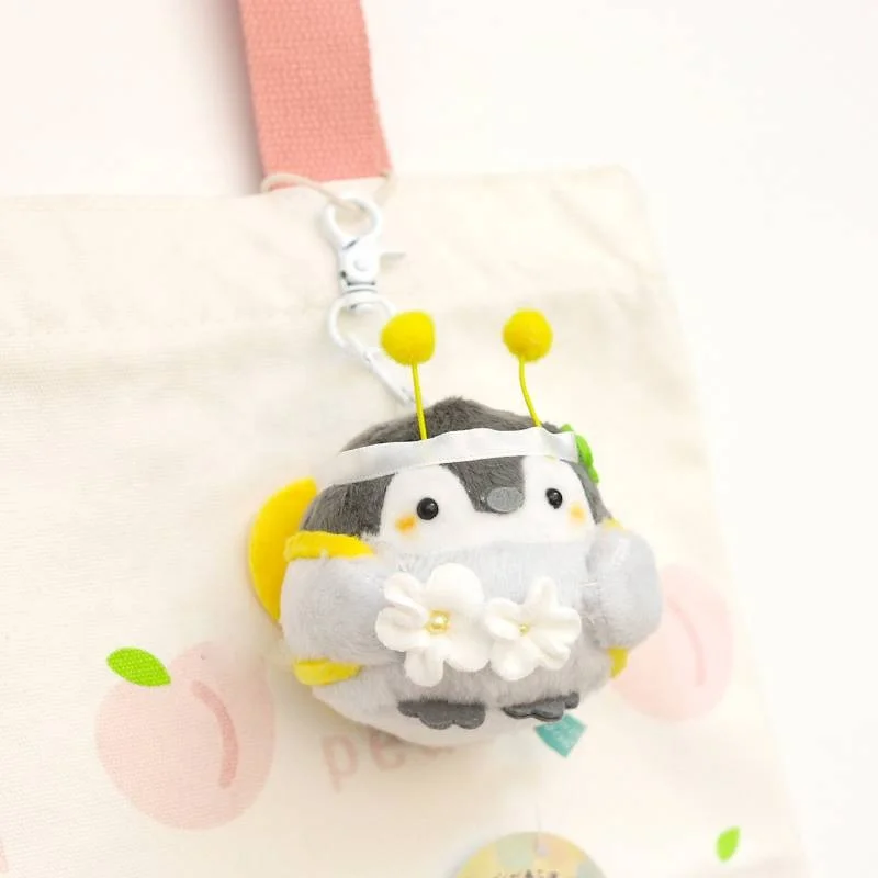 SmallOrders G0209161 Bee penguin pendant plush cure student school bag small pendant cute doll doll hanging chain Keychain