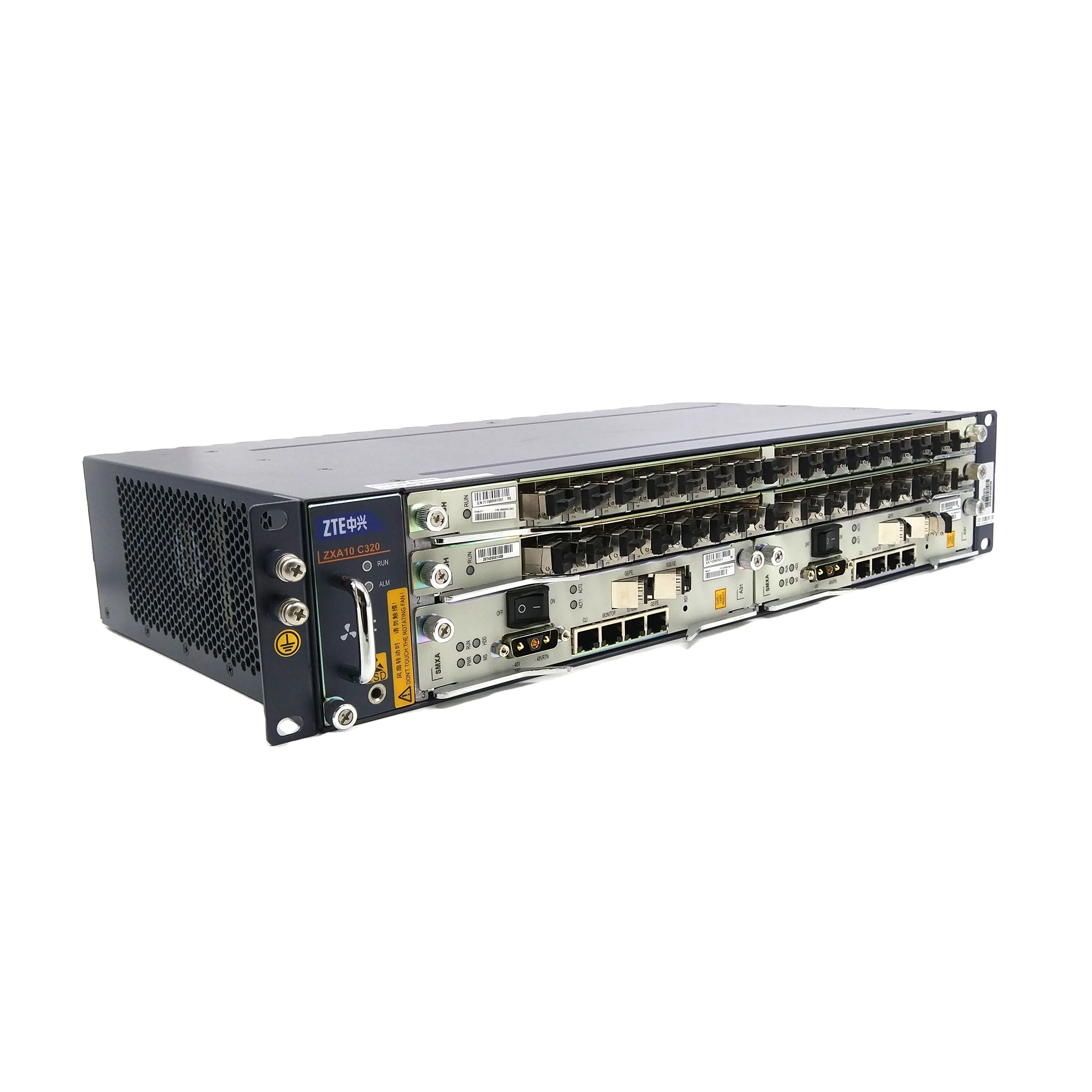  ZTE ZXA10 C320 EPON OLT 32 порта с 2 карты ETGH Двойной вход питания постоянного