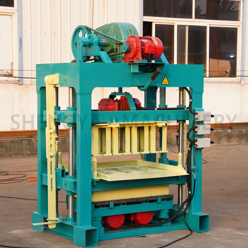 qtj4-40 hydraulic cement block machine clay brick stacker brick machine making automatic