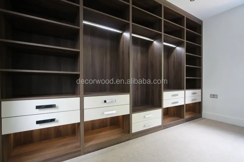 traditional face frame bedroom custom made design brown wardrobe cabinets