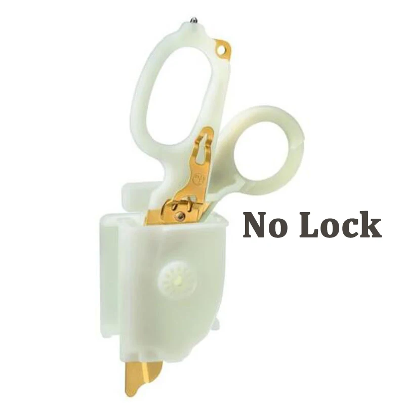 New Upgrade Trauma Shears Locking Mechanism HOLSTER handle Glow Version Black Sheaths First Aid Emergency Scissors