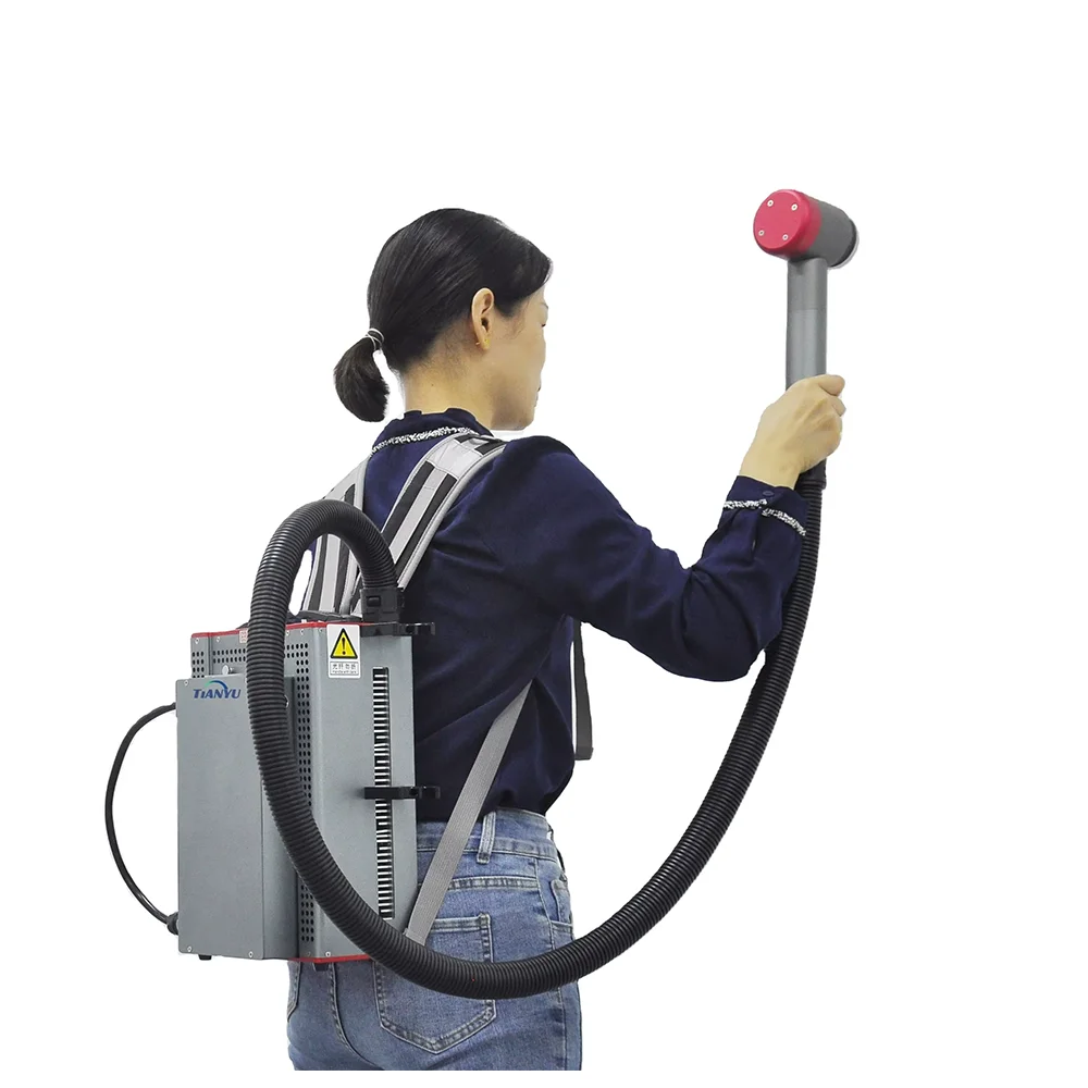 Backpack Laser Cleaner 100w Cleaning Machine JPT Pulse Laser rust remover Cleaning Machine 100w Portable Laser Cleaning Machine