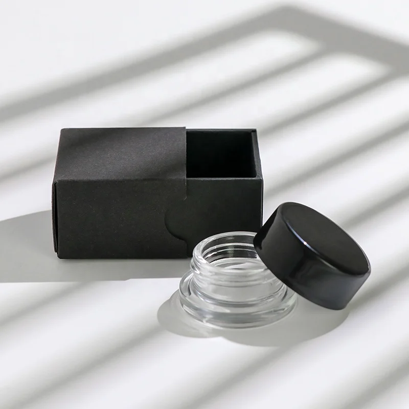 Custom Printed 3g 5g 7g 3ml 5ml 7ml Concentrate Container Drawer Rigid slider Packaging Box with EVA Foam Insert