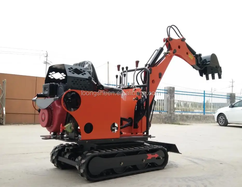 Free shipping excavator manufacturer for sale 0.6 ton mini crawler excavator 0.8 ton mini excavator chain digger bagger