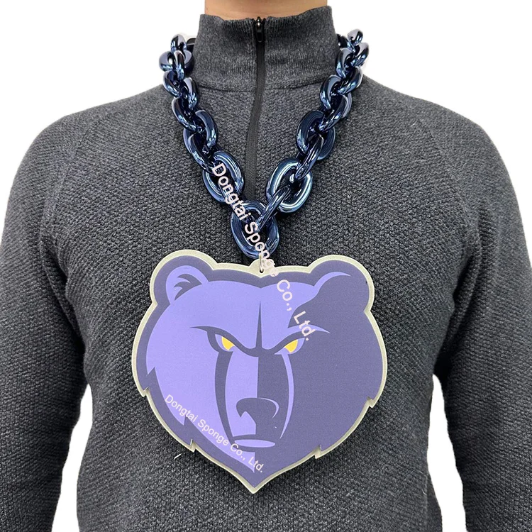 N на заказ B 3D A Foam Fan ожерелье из пены Chicago Bears настенное украшение веер с логотипом без светодиодной подсветки Вашингтонские Волшебники быки