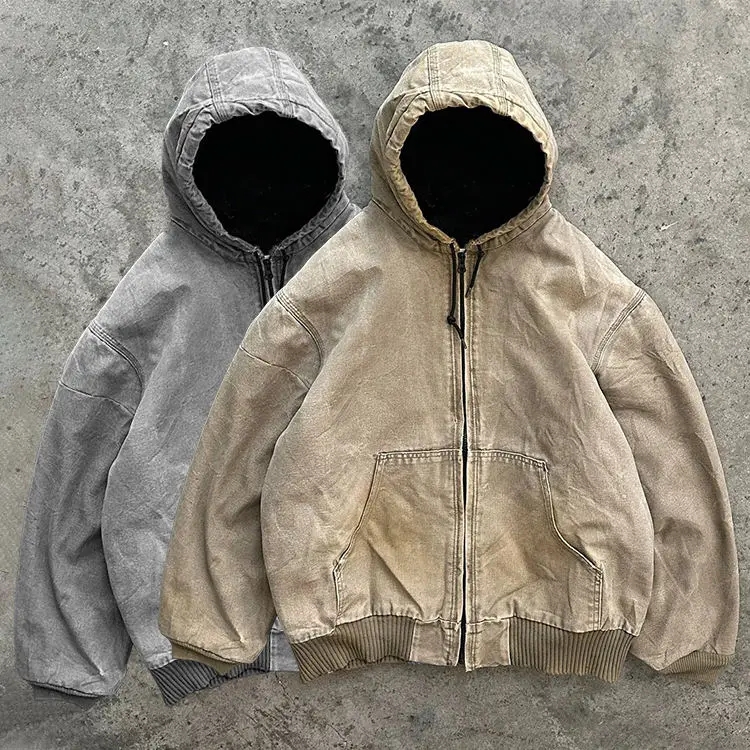 Custom Faded Acid Washed Oversized Hoodies 500gsm 100% Cotton Plus Size Heavyweight Pullover Distressed Vintage Acid Wash Hoodie