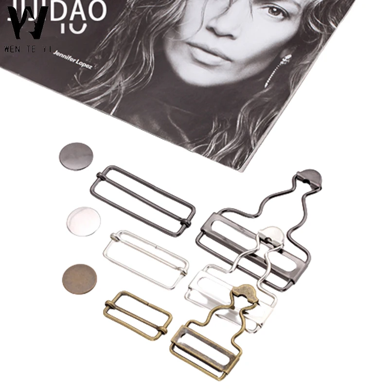 Wholesale Suspender Buckles String Buckle for Suspender Iron Metal Alloy Customized any Color Gourd buckle