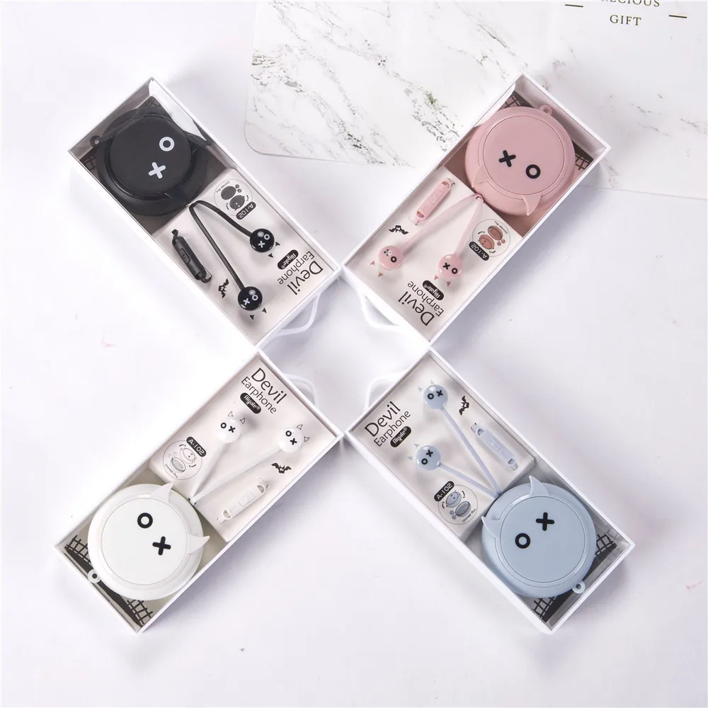 In-Ear Earphone Cartoon Cute Shaped Earphone For Girls 1.15m Earbuds For Mobile Phone