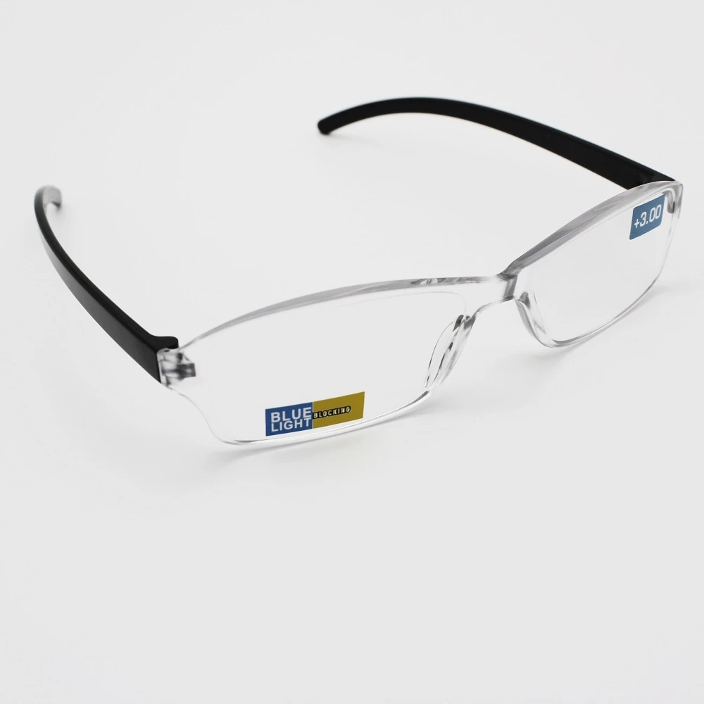 2022 Design Material Cheap Blue Blocking Glasses Computer Radiation Protect Glasses Anti blue Rimless Reading glasses