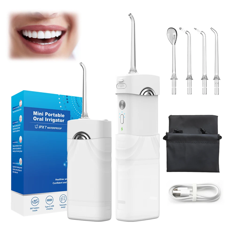 OEM/ODM  Portable Dental Water Flosser Pick Oral Irriga System Dental Floss With Massage Function