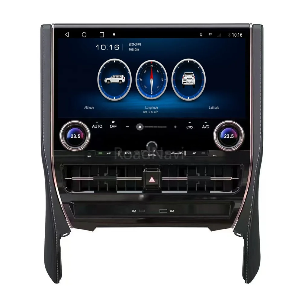 RoadNavi Android Car radio for Toyota Alphard 30S 2015-2021 Car Multimedia Player Wireless Carplay 4G 360