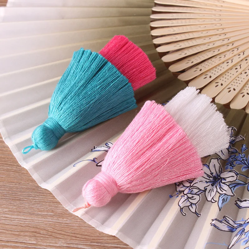 Double-layer Cotton Thread Colorful Jewelry Handmade Tassel Craft Polyester Tassels Mini Tassels