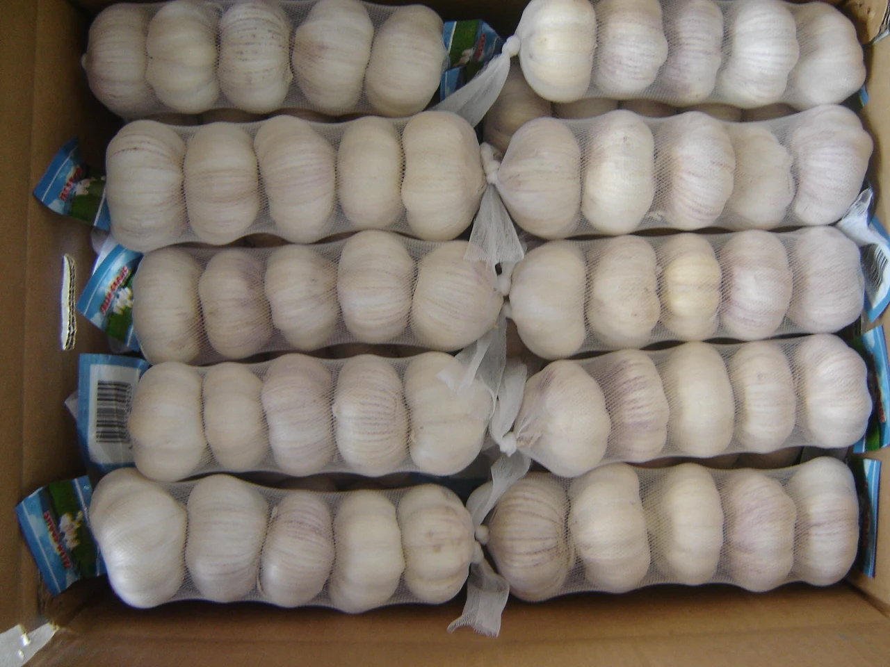  Свежий белый чеснок из Китая упаковка с 3P 4P