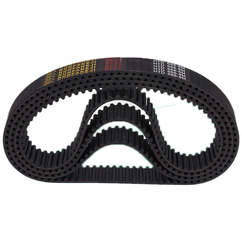Factory Wholesale Customized Gt2 Timing Belt 6mm8m Timing Belt Rubber Stock Belt Thickened High Quality Synchronous Wheel