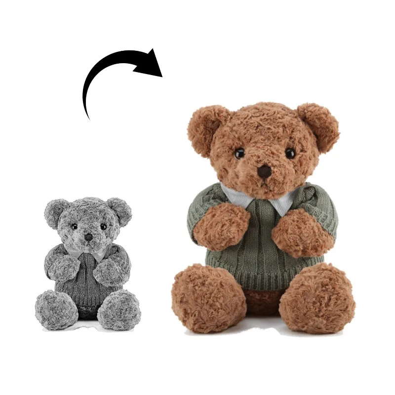 Teddy Bear Wholesale Custom logo Brand Clothes Wholesale Brown Teddy Plush Bear Toy For Kid Gifts