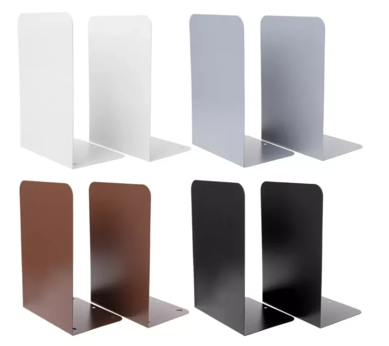 OEM simple organizer decorative bookends with custom logo bookend stand